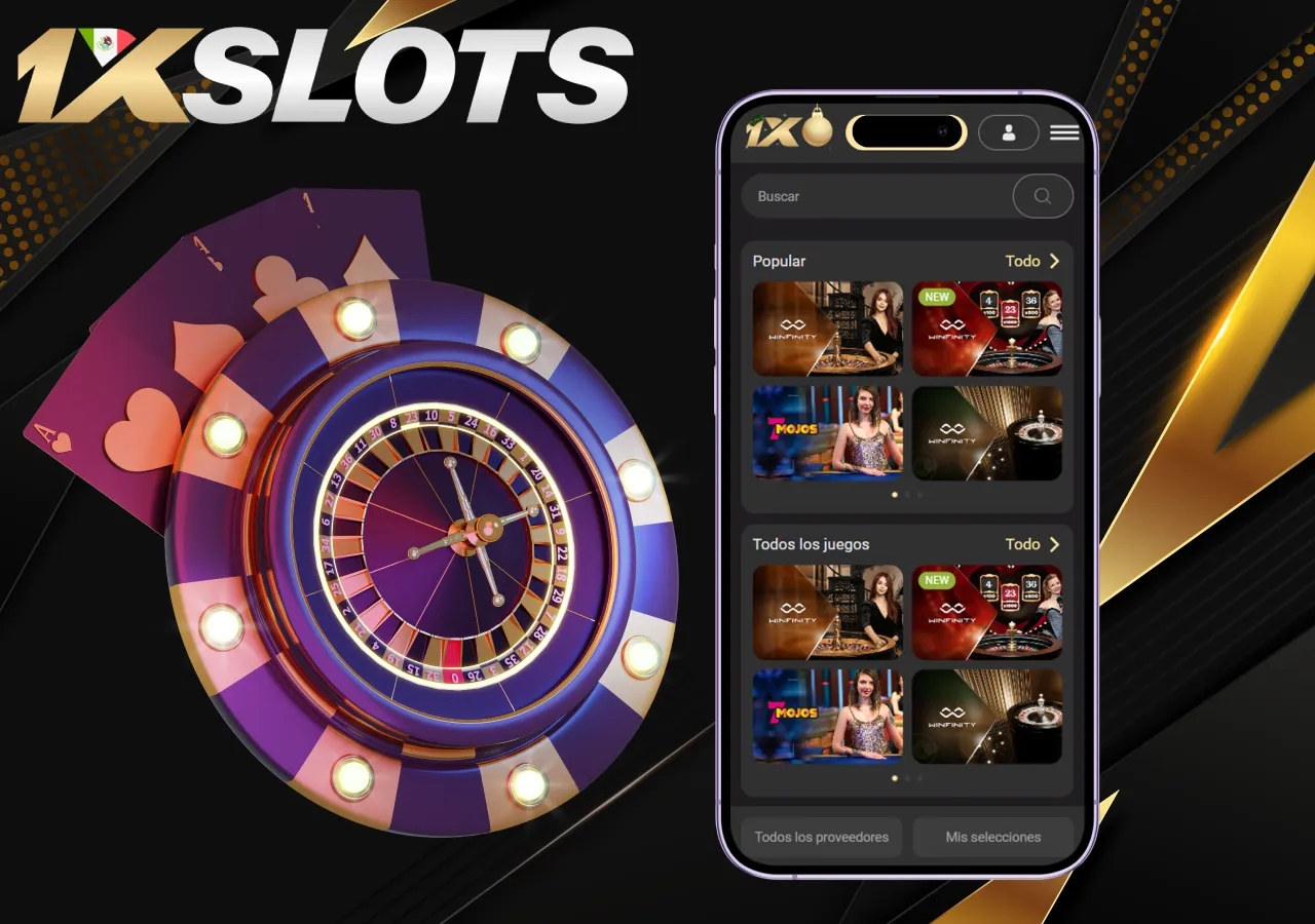 Casino en la app móvil de 1xSlots